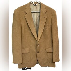 Vintage Jos A Bank Premier Collection 100% Camel Hair Blazer